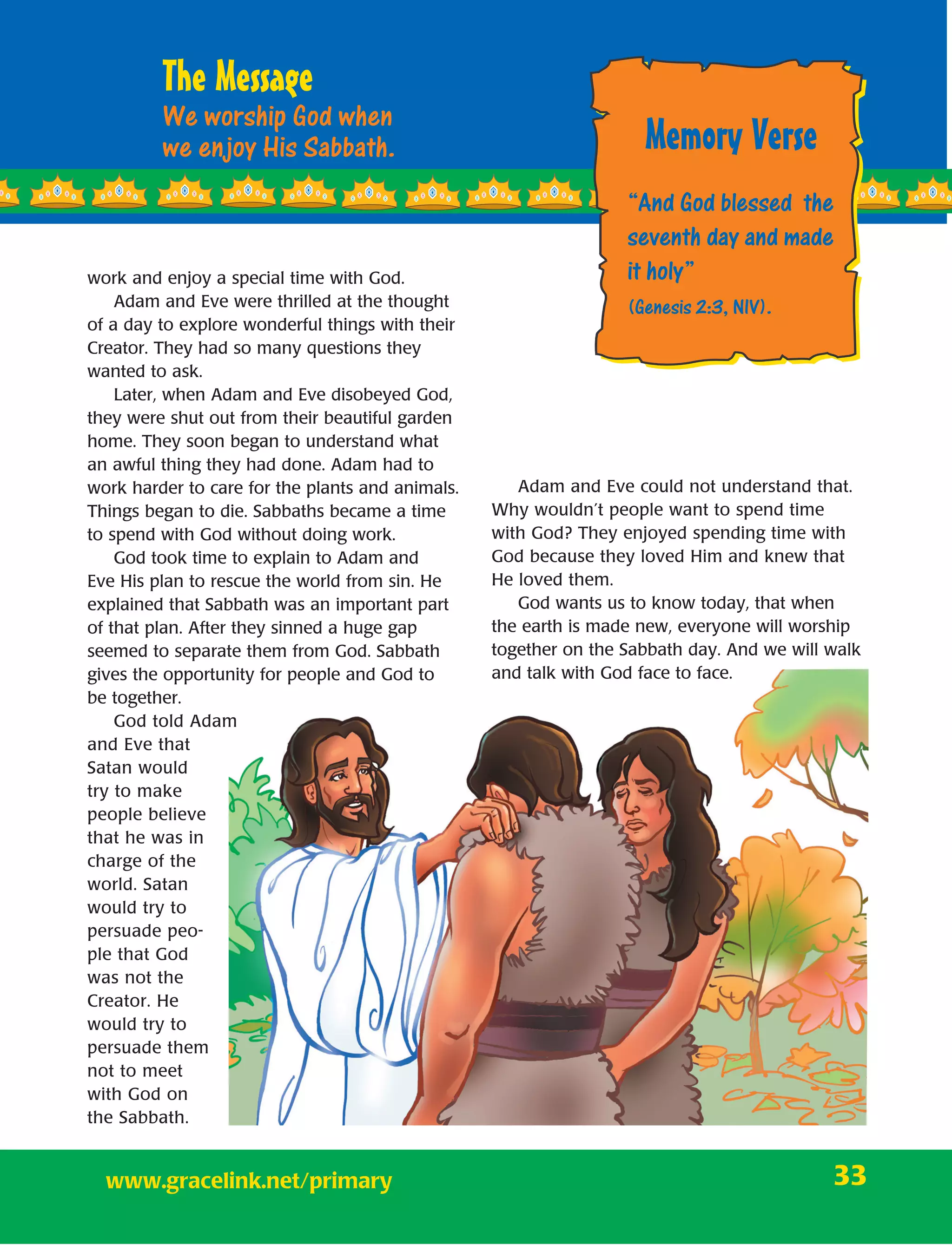 Lesson 7 | Primary | Sabbath School | Second Quarter 2015 | PDF