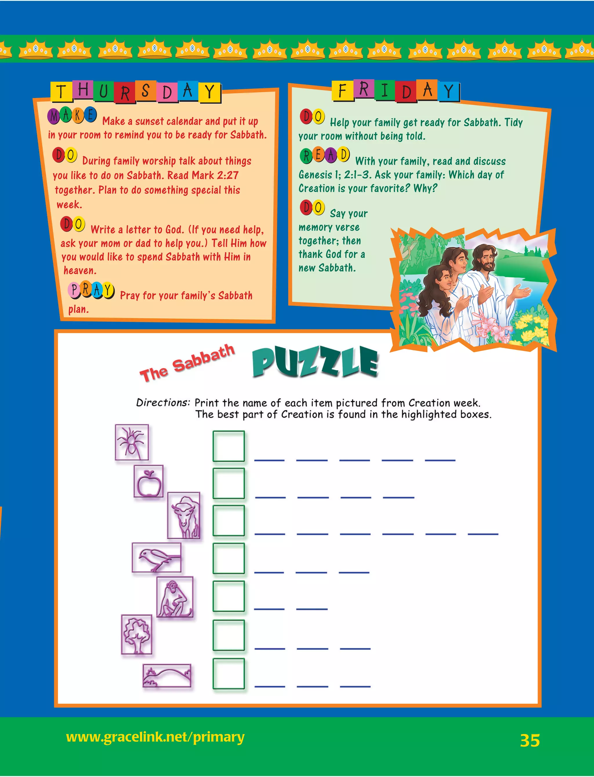 Lesson 7 | Primary | Sabbath School | Second Quarter 2015 | PDF