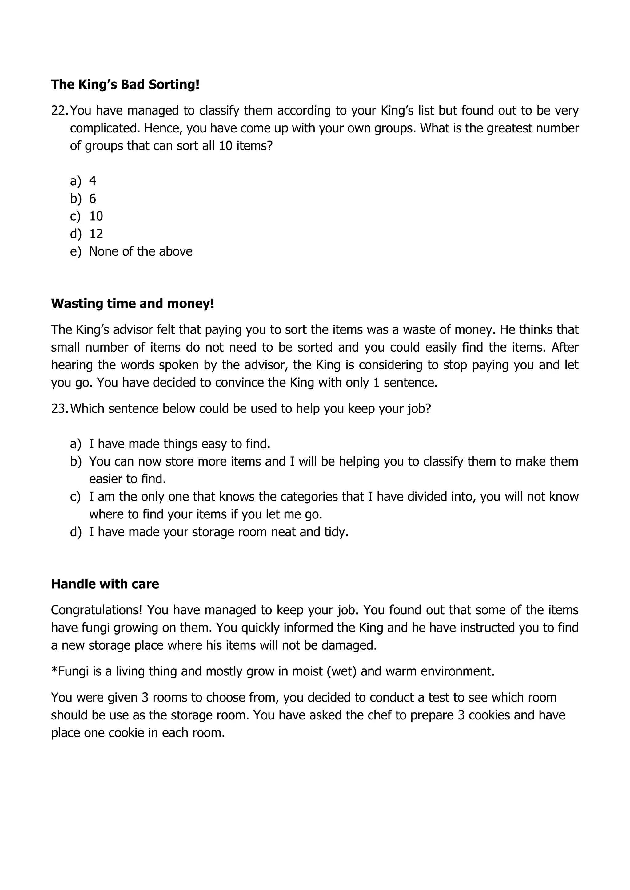 Vanda International Science Competition Primary Grade 3 | PDF