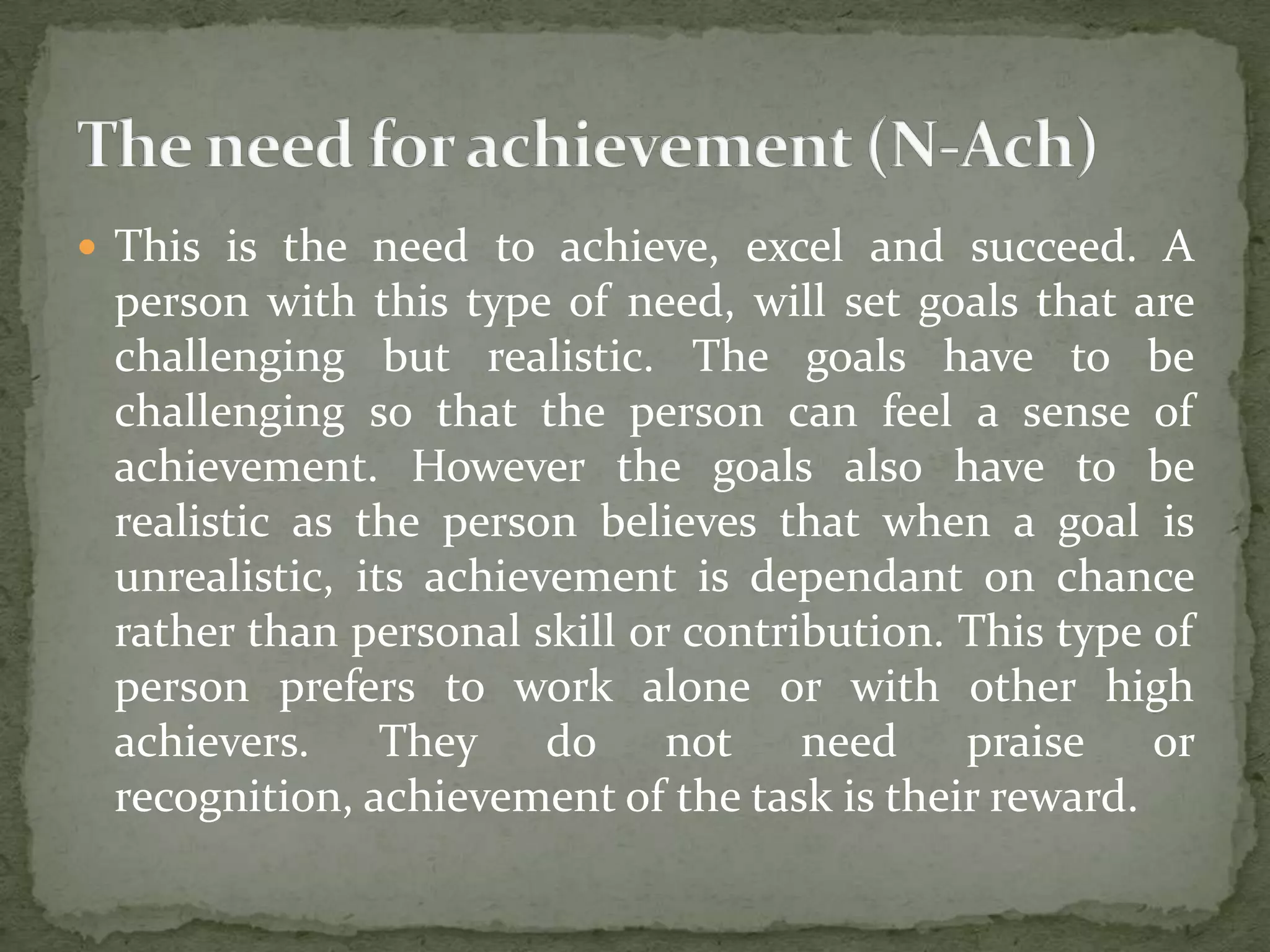 Primary and secondary needs | PPTX