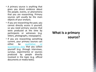 Primary and secondary sources on critical thinking | PDF