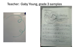 Teacher: Gaby Young, grade 3 samples
 