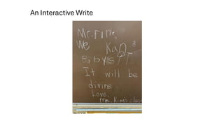 An Interactive Write
 
