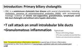 Primary Biliary cholangitis, lecture class for MBBS | PPTX