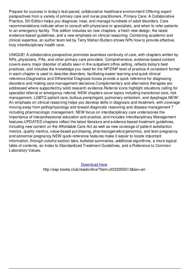 Primary Care a Collaborative Practice 5th Edition PDF (Google Drive Link) primary care a collaborative practice 5th edition pdf download