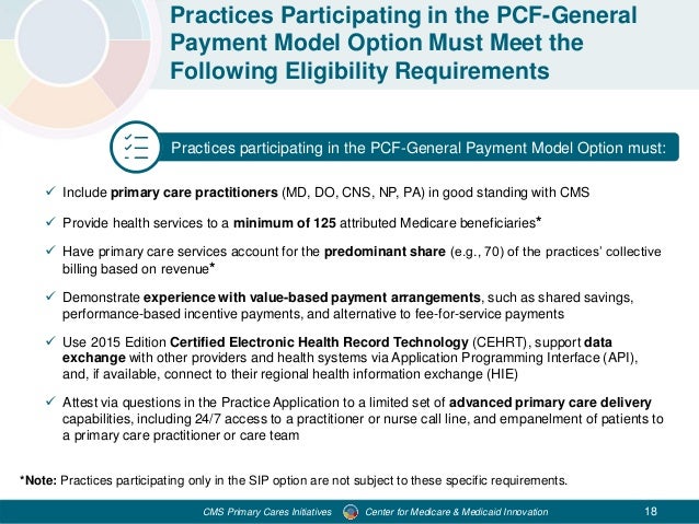 Webinars: Primary Care First Model Options - Informational ...