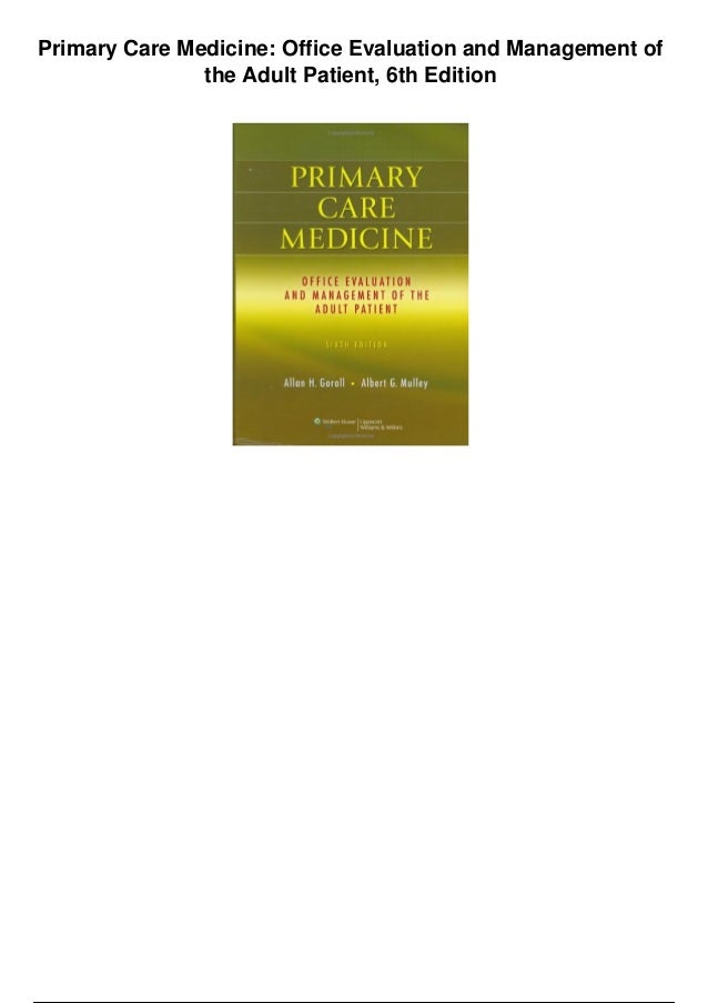 Goroll primary care medicine