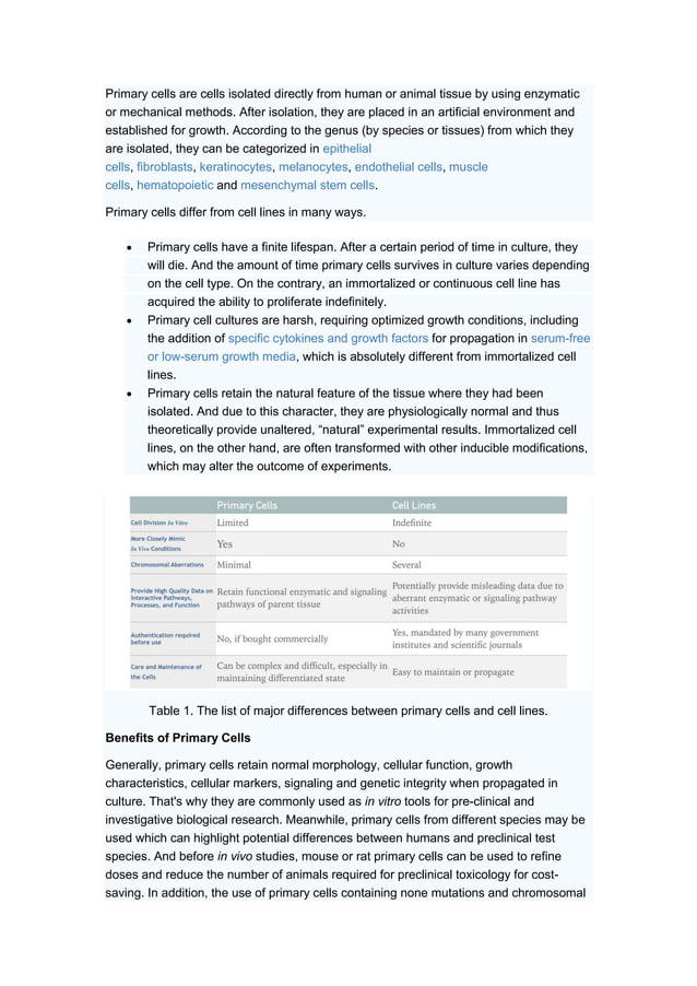 Primary cell culture guide PDF