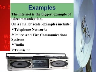 Telecommunication Examples System Primary challenges of telecommunication | PPT