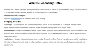 Primary Data vs. Secondary Data Market Research Methods | PPT