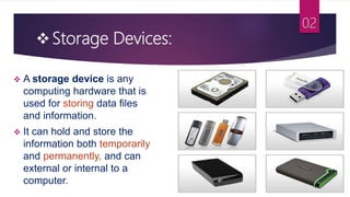 Primary and secondary Storage devices | PPT