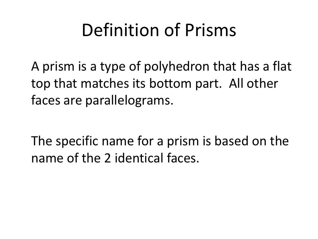 Primary Differences Between Prisms and Pyramids