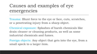 presentation of Primary eye care and training | PPTX