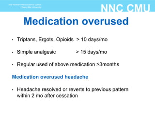 Migraine and medication overused | PPTX