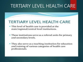 TERTIARY LEVEL HEALTH CARE
 