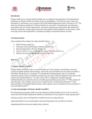 Primary health care in india | PDF