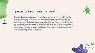 Mbbs primary health care of community.pptx