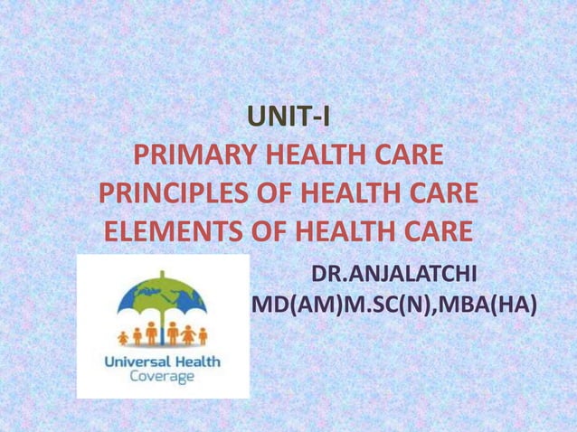 Primary health care ppt | PPTX | Medical Health