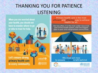 THANKING YOU FOR PATIENCE
LISTENING
 