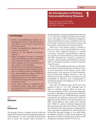 Primary Immunodeficiency Diseases | PDF