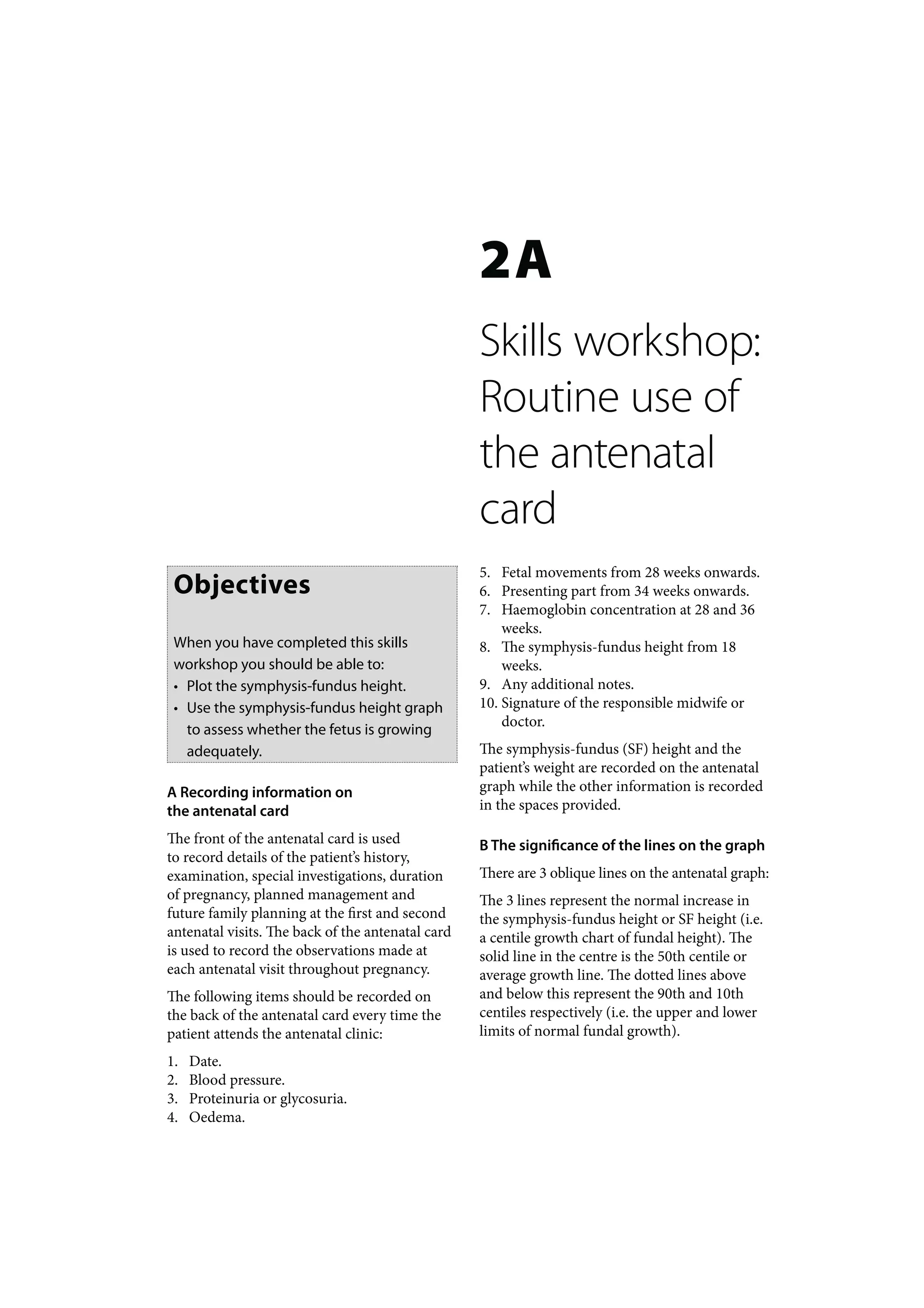 Primary Maternal Care: Skills workshop routine use of the antenatal ...