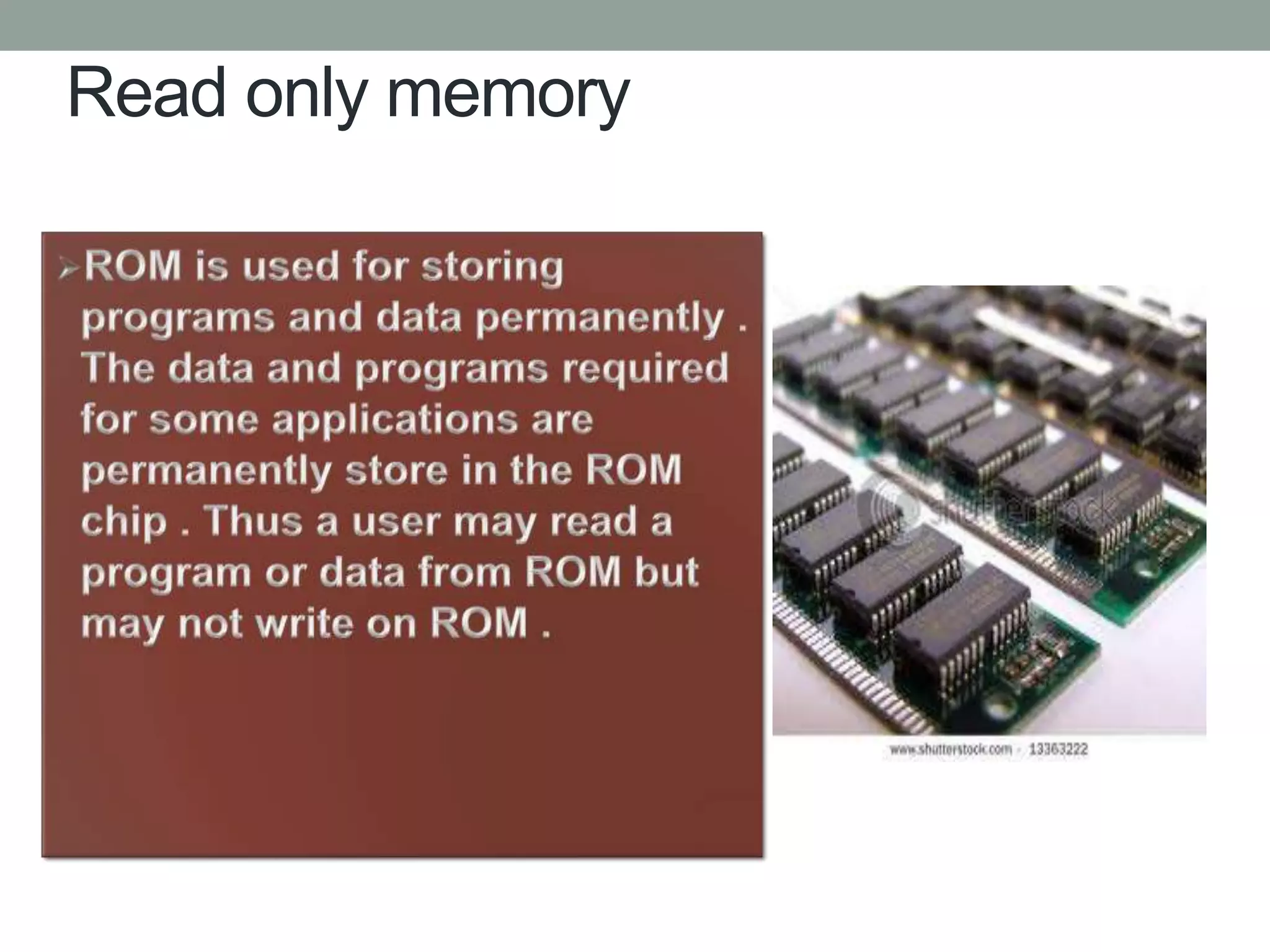Read only memory