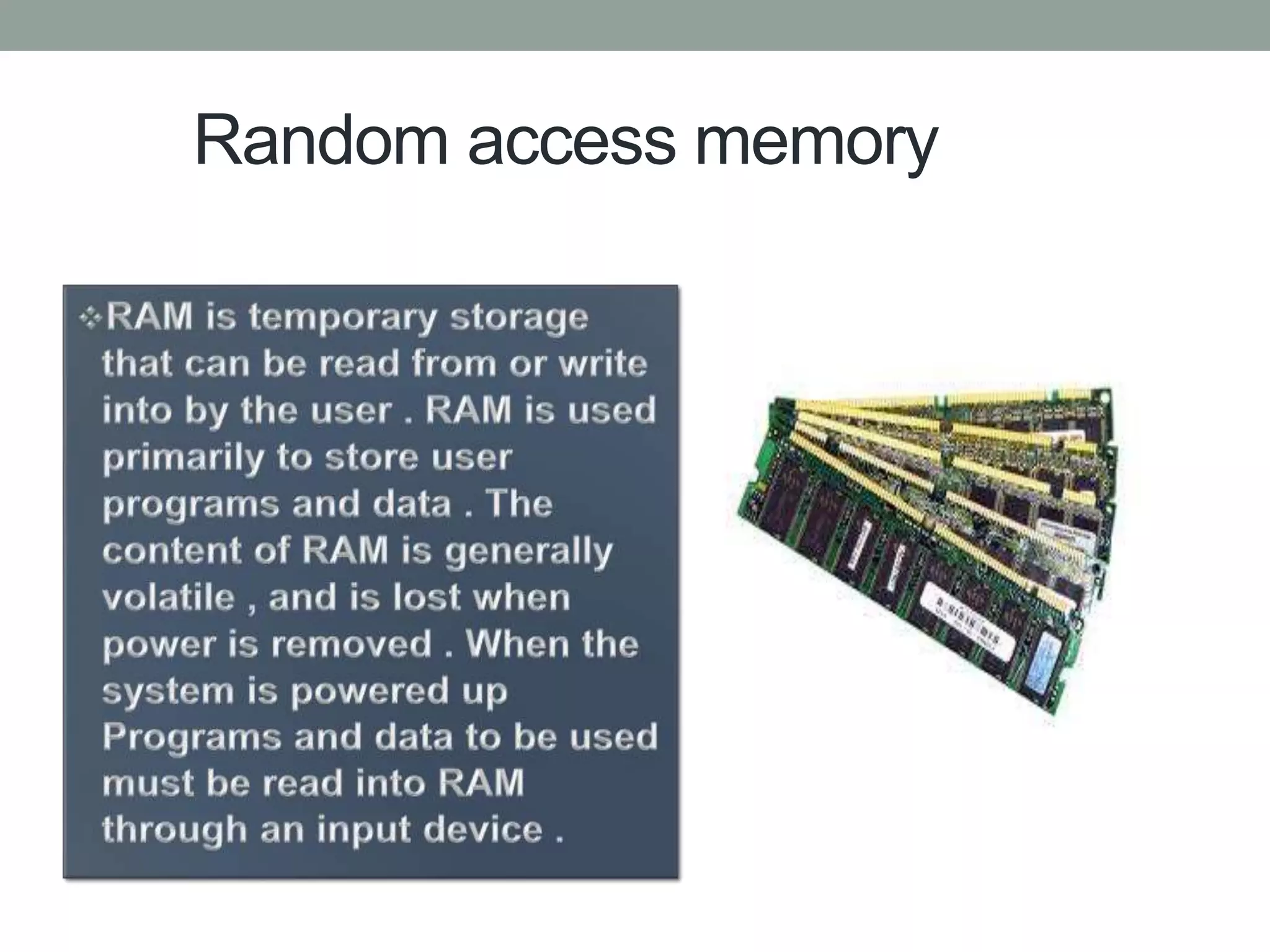 Random access memory