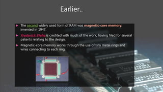RAM :A primary Memory | PPTX