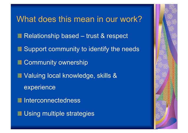 Primary models of community development