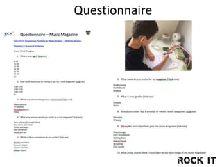 Questionnaire
 
