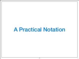 A Practical Notation
21
 