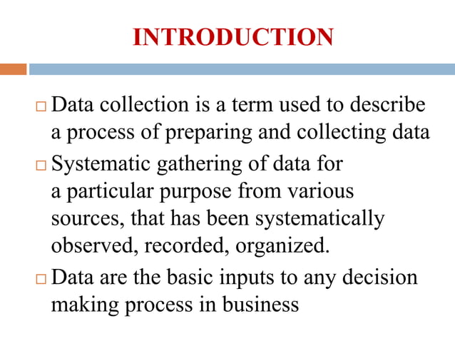 Data Collection Primary Secondary PPT