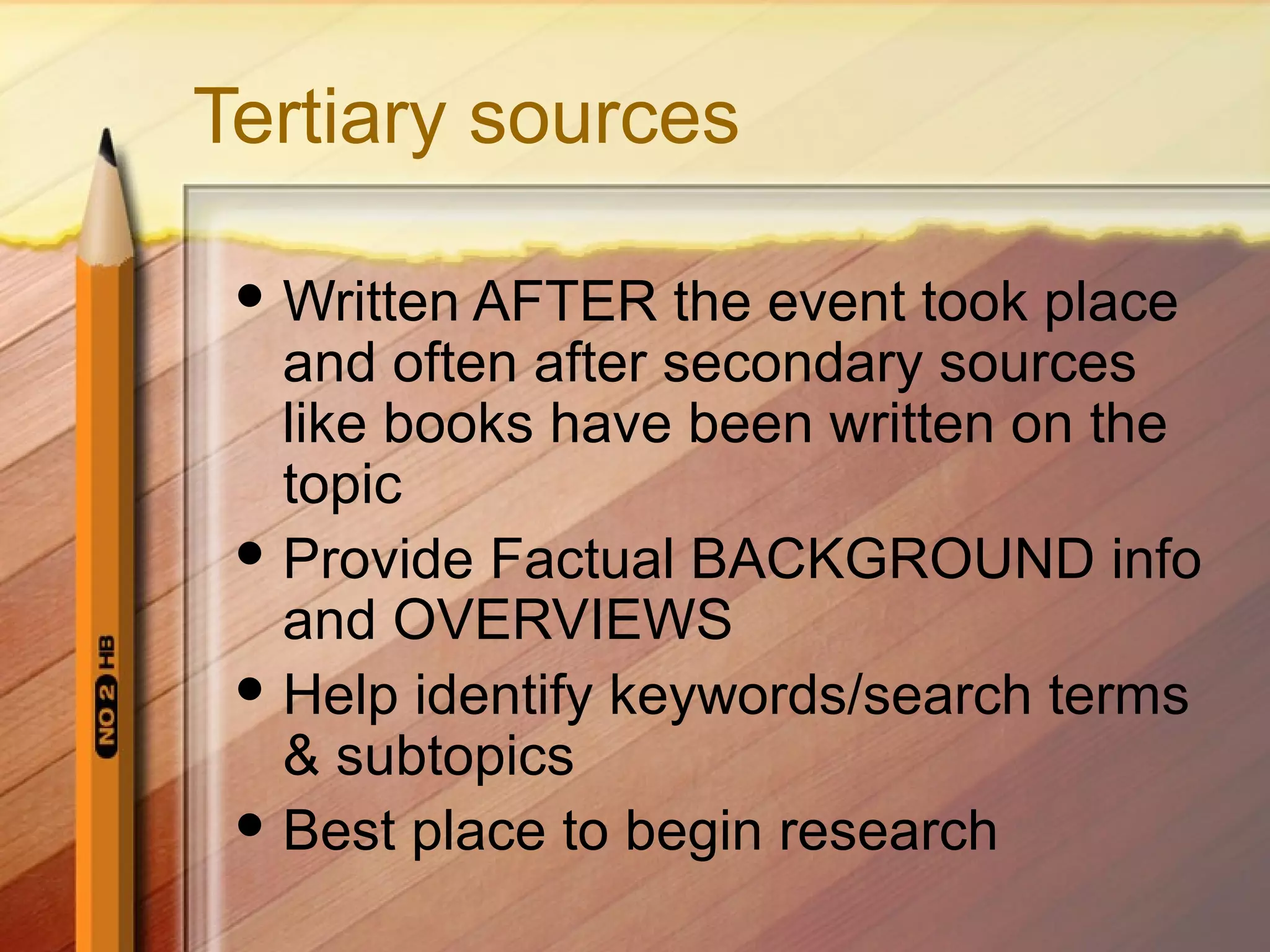 Primary secondarytertiary | PPT