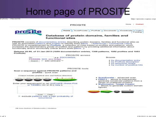 Powerpoint Templates
Page 22
Home page of PROSITE
 