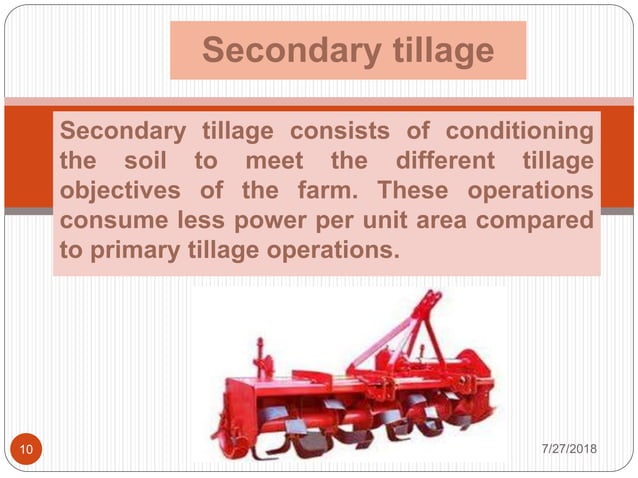 Primary & Secondary tillage Implements and their uses | PPTX ...