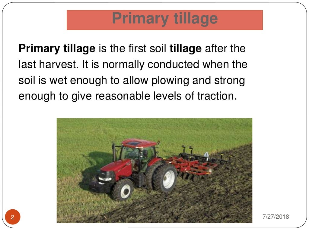 Primary & Secondary tillage Implements and their uses