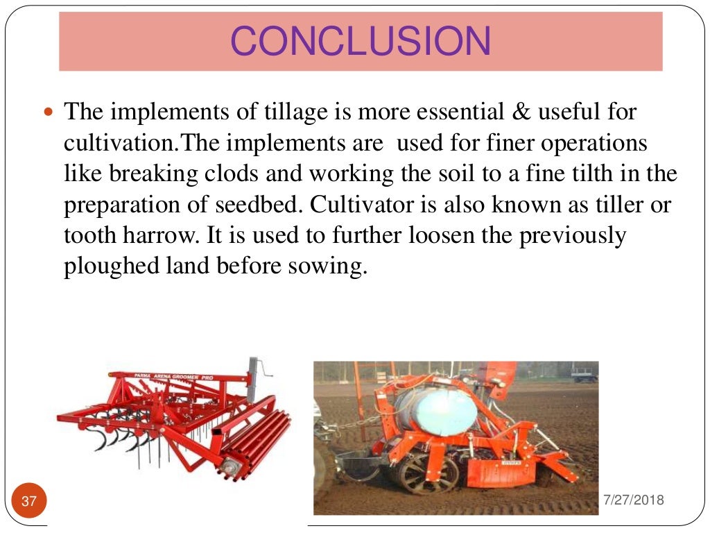 Primary & Secondary tillage Implements and their uses
