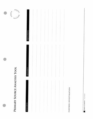 Primary source analysis handout