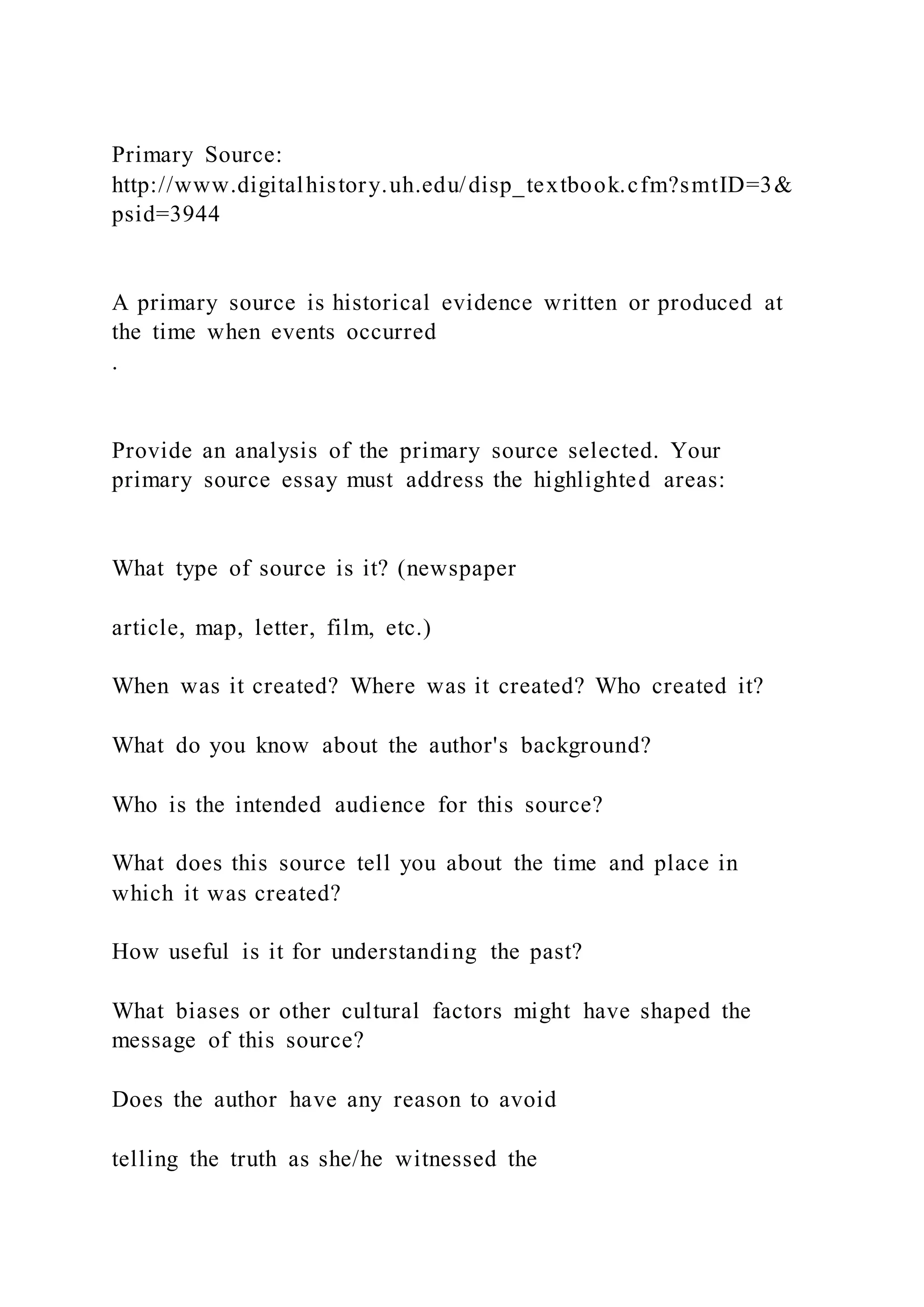 Primary Source httpwww.digitalhistory.uh.edudisp_textbook.cfms