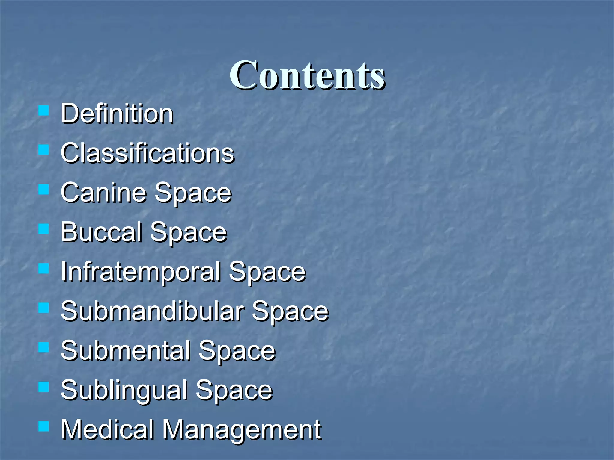 Primary spaces infection | PPT