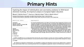 Primary Hints
 