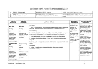 Primary English Year 4 SK Scheme Of Work 2024 | PDF