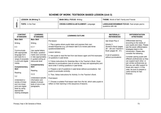 Primary English Year 4 SK Scheme Of Work 2024 | PDF