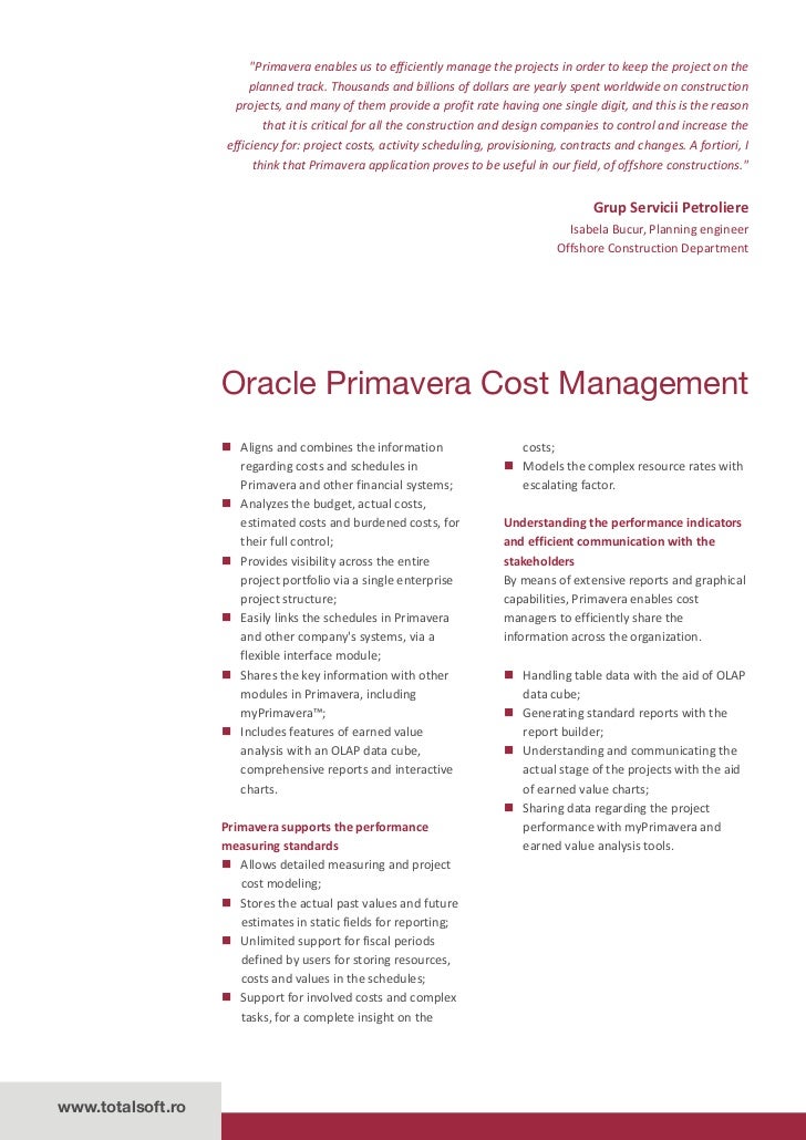 primavera project management primavera project management
