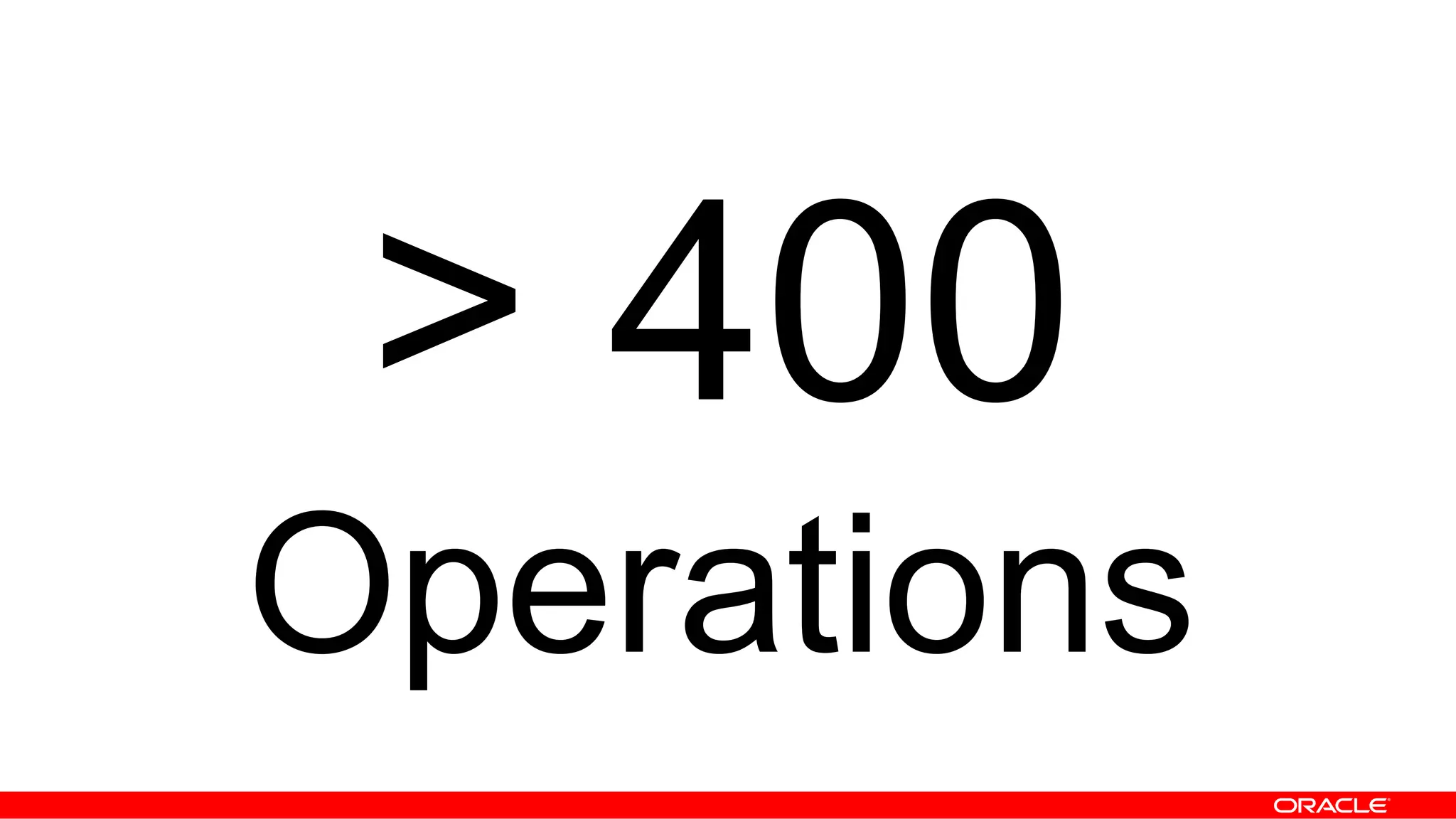 > 400
Operations
 