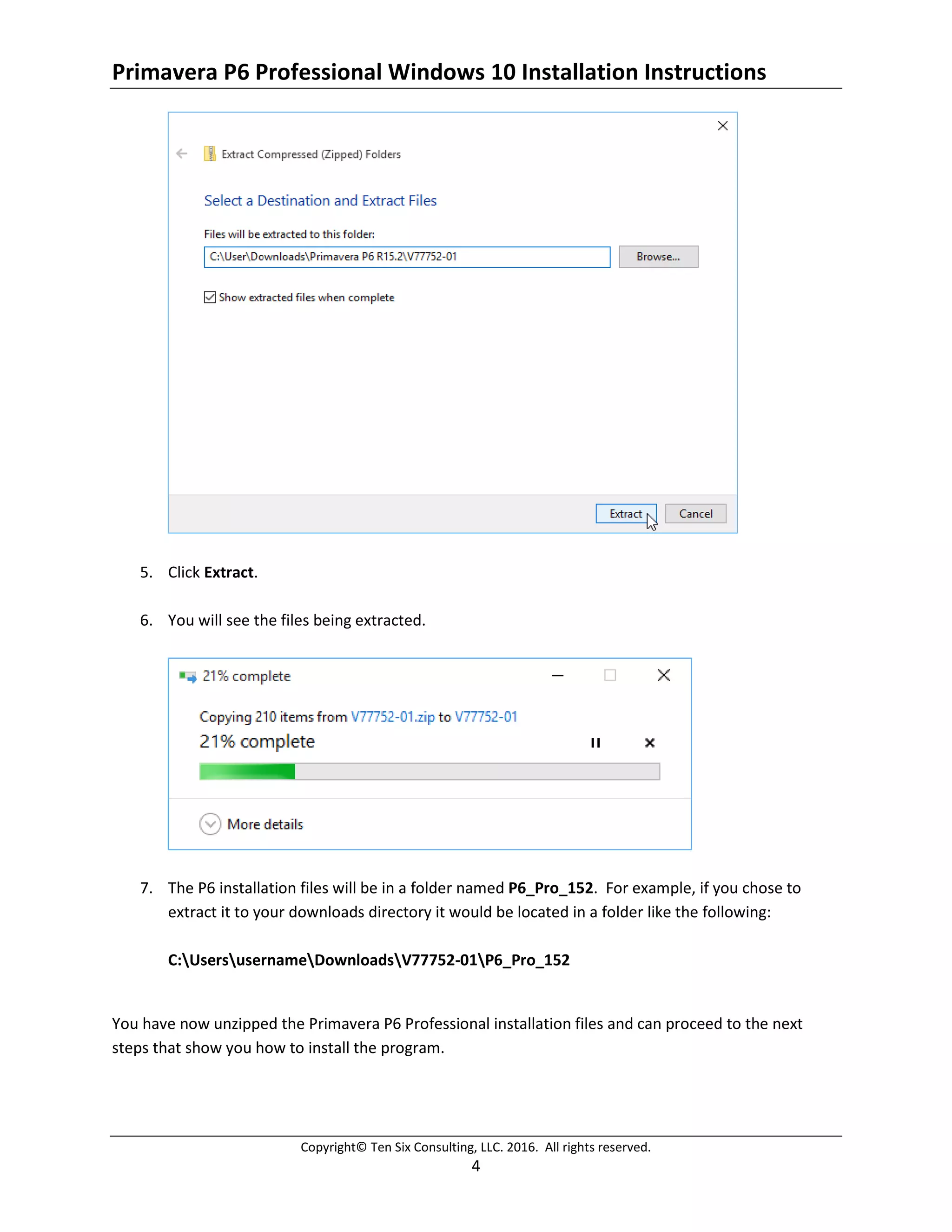 Primavera P6 Professional Windows 10 Installation Instructions | PDF