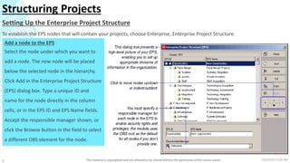 Primavera Project Management P6 Course session 2 | PPTX