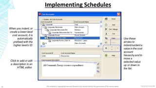 7/6/2018 11:04 PMThis material is copyrighted and not allowed to be shared without the permission of the course owner16
Implementing Schedules
 