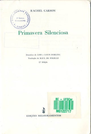 Primavera ssilenciosa rachel carson