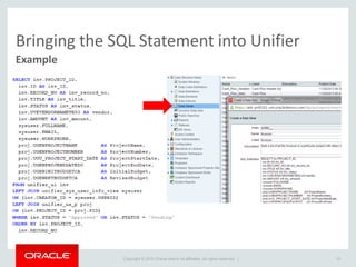 Primavera unifier reporting with bipublisher on premandcloud | PDF